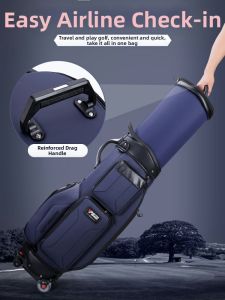 PGM GOLF | Waterproof Retractable Hard Shell Golf Bag with Brake