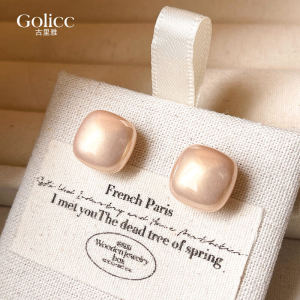 Square Pearl Earrings Womens Fashion Jewelry 925 Sterling Silver Studs Small Size Daily Wear New 2025 Trend Accessory