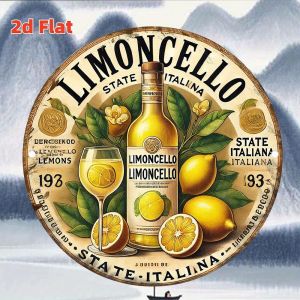 2D 20CM Retro Pastoral Lemon Wooden Round Plate Furniture Hanging Wall Outdoor Decor Restaurant Bar Kitchen DIY Shooting Props
