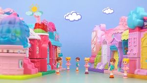 Mini Doll House Pocket World Dollhouse with Furniture and Accessories Kids Toy House Cafe Garden Theme Dream House