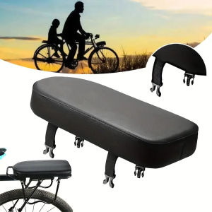 Bicycle Saddle，Extra Thick Comfortable Sponge Leather Bicycle Rear Seat Cushion