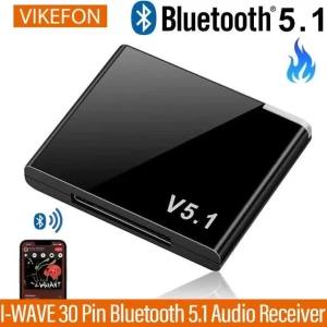 I-WAVE 30 Pin Bluetooth 5.1 Audio Receiver A2DP Music Mini Wireless Adapter For iPhone iPod 30Pin Jack Analog Speaker