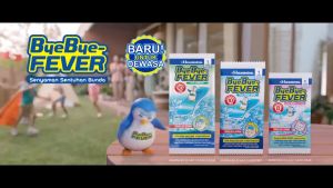 Bye Bye Fever BAYI isi 3 Sachet - Plaster Kompres Penurun Demam Pada Bayi