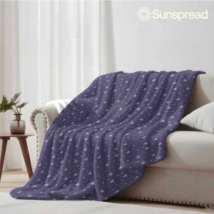 Beast Kingdom | Dusty Purple Tiny Star Soft Warm Flannel Blanket Lightweight Cozy Christmas Halloween Home Decor Room