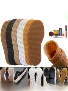 Anti-Slip Wear-Resistant Noise Reduction Shoe Sole Stickers Cow Tendon Flat Bottom Repair Stickers for Sports Shoes Black White Yellow