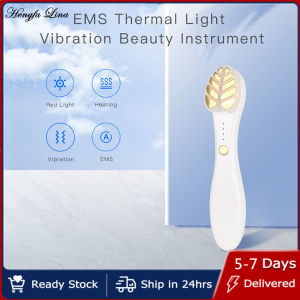 Hengfa Lina EMS Eye Massager Electric Hot Compress Red Light Therapy Facial Lifting Anti Wrinkle Remove Dark Circles Beauty Tool