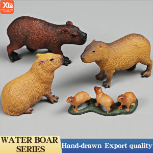 Capybara Model Wild Animals Simulation Rodent Action Figure Cute Kid Toy for Collection