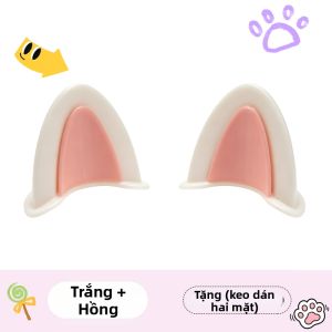 Nhãn Dán Tai Động Vật Dễ Thương Cho Xe Máy Ô Tô