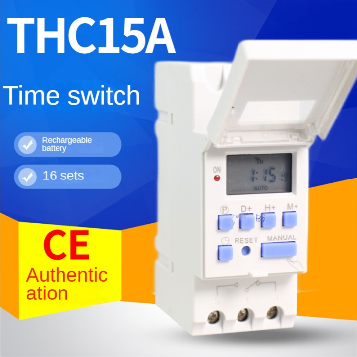Taffware Programmable Digital Timer Switch Relay 20 Program 220v/16A ...