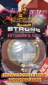 Nasara 3M Scotch Strong Exterior Acrylic Foam Tape Double-Sided Adhesive Heavy Duty Mounting Tape / Pita Perekat / 双面胶带