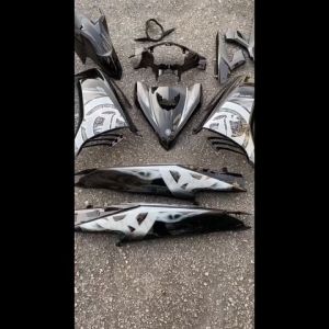 COVERSET LC135 V2 V3 V4 4S 5S HITAM FULL BATIK SMOKE HITAM ORIGINAL HLY HONG LEONG YAMAHA STICKER SIAP TAMPAL