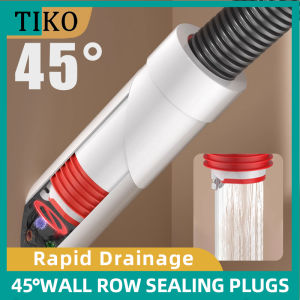 Thickened Anti-Backflow Drain Seal Kitchen Sink Drain Pipe Odor Proof Wall Mounted Seal Plug Anti Odor Connector