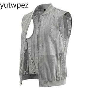 Breathable Outdoor Hiking Sports Coat High-Quality Design Cycling Leisure Biker Vests Summer Men Mesh Hollow Waistcoat Fishing