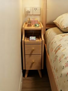 ZHUSHANXIA | Mini Solid Wood Bedside Cabinet 20cm