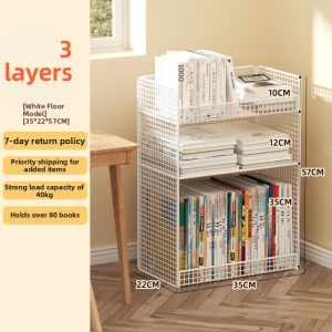 Moveable Desk Side Storage Rack