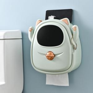 Wall-Mounted Multi-Purpose Tissue Box Hole-Free Installation