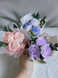 Mini Bouquet Vàng Rose Soap Flower Gift for Girlfriend Best Friend on Valentines Day Creative Gifts Festive Supplies