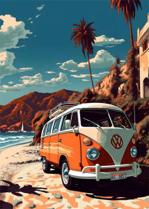 Oil Painting By Number Retro Trending Super Car Home Decoration Vintage Wall Bedroom Living Room Decor Gift