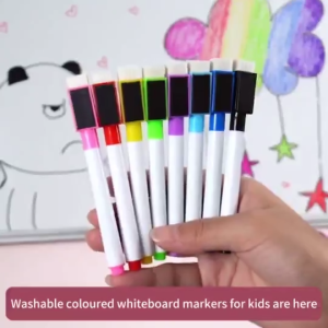 8 Color Whiteboard Marker Pen Erasable Marker Color Pen Children Erasable Stationery
