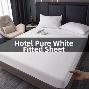 Pure White Washed Cotton Bed Cover Dustproof Cover