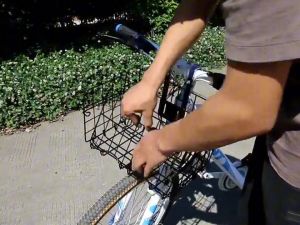 Mountain bike folding basket bicycle folding basket front and rear  basket mountain bike hard metal bag accessories ﻿