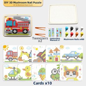 QAT | Mushroom Peg Board Toy