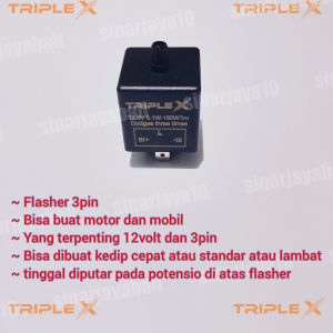 flasher sein led 3pin flaser sen 3kaki reting otomatis leting lesting motor mobil plaser pleser