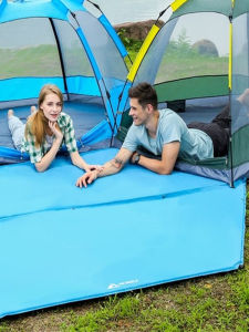 แบบพกพากลางแจ้งhexagonal Inflatable Mat หนาขึ้น กันน้ําcampingเต็นท์ปิกนิกground Pad Multi-คนhewolf Leisureสไตล์