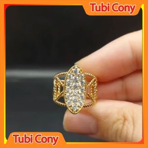 Nhẫn nữ xuping phong cách hàn quốc thỏi vàng cách điệu NXP-136-DX1 Tubi Cony - Không Kị Nước - Hàng Loại I