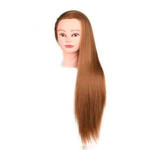 【Professional Mannequin Head Human Hair Barber Practice Hairstyle Hairdresser Doll】