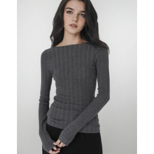 HUOLISI | French Elegant Boat Neck Fitted Top