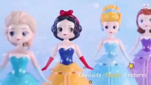 COD Mainan Anak Dancing Princes Elsa Dan Sophia Dan Putri Salju Berlampu Bisa Menari Dan Musik GRATIS PAKING BUBLE WRAB