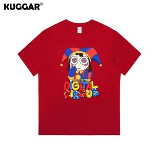 Bandai | Kids Clothing Tees Summer The Amazing Digital Circus Graphic Fashion Short Sleeve T-shirt Childrens Loose T Shirts O-neck Tops