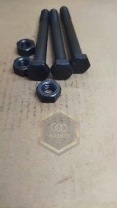 BAUT MUR BAJA HTB GRADE 8.8 M14X130 HALF DRAT PANJANG 13CM 13 CM BAUD KUNCI 22 HITAM M14 X 130 14X130 14 X 130 DIAMETER DRAT 14MM PITCH DRAT 2.0 SKRUP SEKRUP