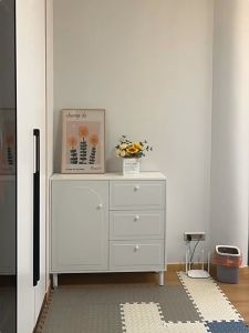 Kitchen sideboard dining side cabinet household storage cabinet kitchen cabinet microwave cabinet
