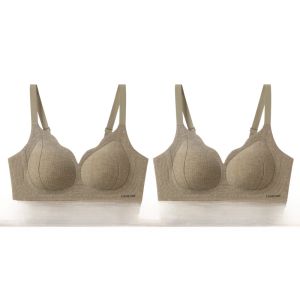 miiow | Cat Woman Seamless Bra Jelly Strip Small Chest Gathered One Piece Naked Feel Fixed Cup Anti-Sagging Auxiliary Breast Collection