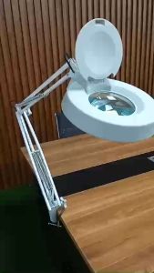 Kính lúp kẹp bàn độ phóng đại 10X cho ngành công nghiệp spa có đèn LED model LT-86A 10X thấu kính phổ thông