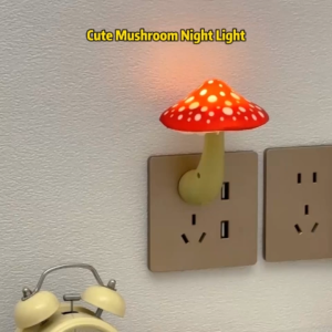 【Holiday Decor Essential】Colorful Life 146B Mushroom Lamp - Remote Control Holiday Decoration Night LightRemote Control Plug-in LampDimmable Color Changing Auto On/Off Timer Nightlight for Kids Bedroom