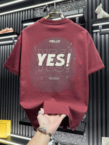 FGD | High-end American Style Letter Print Short Sleeve T-Shirt Slim Fit