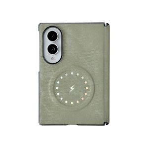Z Fold8 Wide Luxury Denim Jeans Magnetic Case for Samsung Galaxy Z Fold 8 Ultra 7 8 Shockproof for Magsafe Lightning Logo Cover
