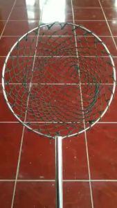 Jaring serokan ikan siap pakai full stainless / diameter 30 cm / serok ikan benang nylon