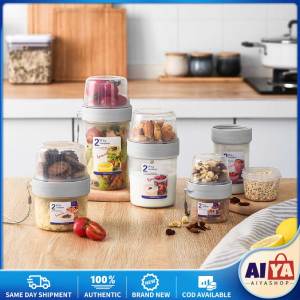 Tuppers Food Taper Bowl Lunch Box Breakfast Oatmeal Cereal Nut Yogurt Salad Cup Seal Container Set with Fork Sauce Cup Lid Bento