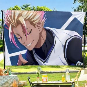 Anime Shidou Ryuusei B-Blue L-lock flag For Garden Party Living Room Home Wall Decor Banner Bedroom Outdoor Tapestry