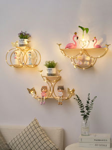 Creative Wall Decorative Shelf Restaurant Background Wall Arrangement Living Room Bedroom Wall Mounted Storage Rack
