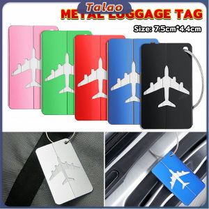 Talao Luggage Tag Aluminum Alloy Travel Suitcase Bag Name Address Label Anti-loss Aircraft Baggage Tag