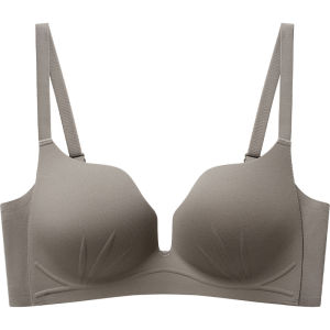 AIMO | Earseamless Womens Bra Gathered Small Chest Appears Large Beautiful Back No Side Effect No Steel Ring Anti-Sagging Nylon Fabric