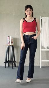 Eleora Fashion Emily Cutbray Jeans | Celana Panjang Highwaist Wanita Premium Bangkok Melar || COD ||