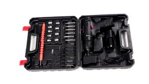 【รับประกัน 10 ปี】สว่านไร้สาย สว่าน 12V 2 ระบบ แบตเตอรี่ Li-ion อย่างดี 1ก้อน หรือ 2ก้อน พร้อม ดอกสว่าน และ อุปกรณ์ เครื่องมือช่าง รวม 32ชิ้น