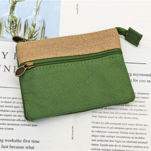 Simple Style Clutch Small Cloth Bag Mini Canvas Small Bag Coin Purse Coin Bag Portable Portable Card Holder ID Bag Silver Coin Bag Pocket Small Cloth Bag Solid Color Storage Bag