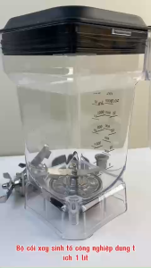 CỐI XAY SINH TỐ CÔNG NGHIỆP SỬ DỤNG CHO MÁY PROMIX MODEL 819B BẰNG NHỰA PC CHỊU LỰC NHIỆT DAO XAY INOX 304  4 LƯỠI SẮC BÉN